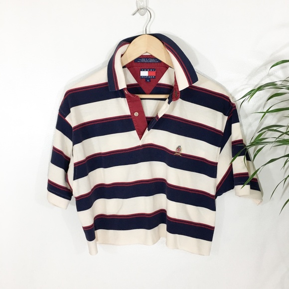 Tommy Hilfiger Tops - Cropped Vintage Tommy Hilfeger POLO
